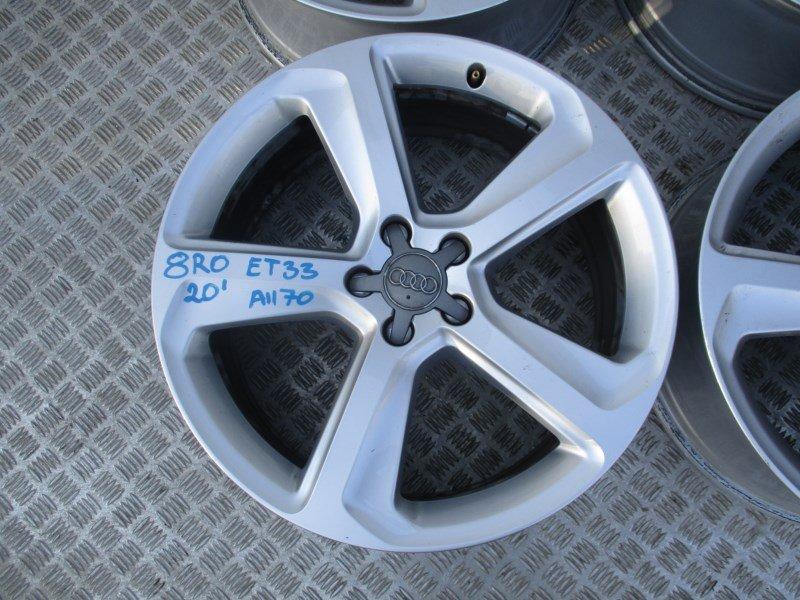 llantas de aluminio 8r0, 8r0601025cj, 8,5j x 20h2, et33, audi