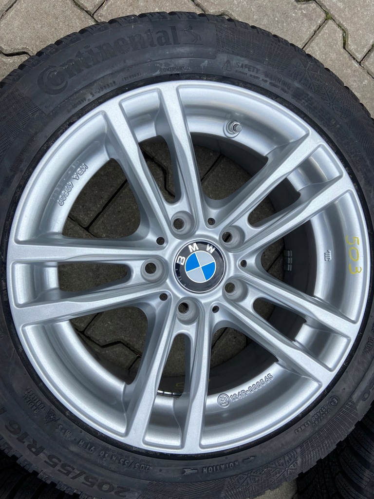 ruedas bmw seria 1 7x 16 5x120 +sensor 205/55/16 nuevos