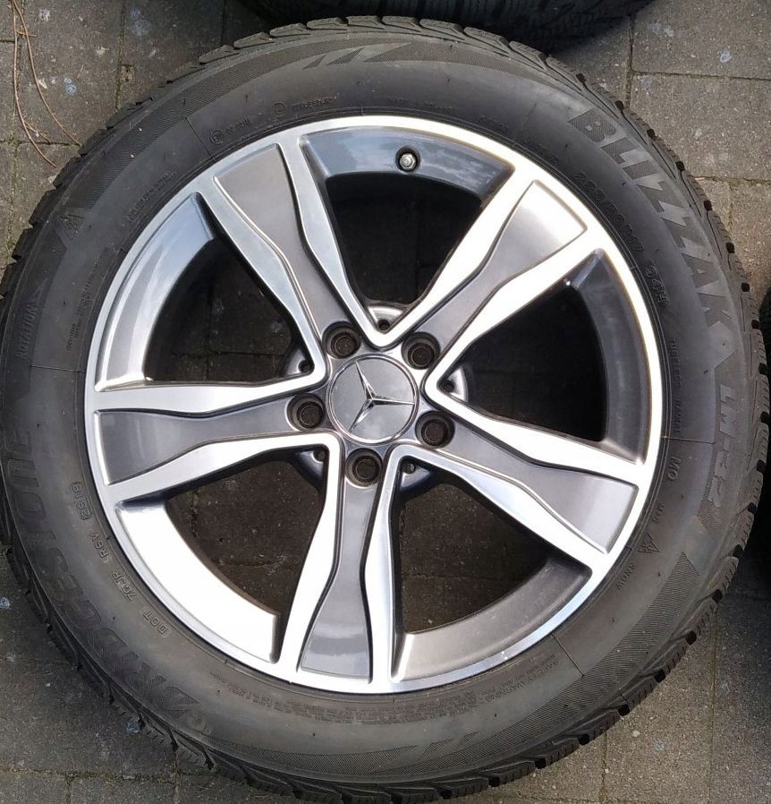 ruedas invierno mercedes c clase 205 original llantas de aluminio