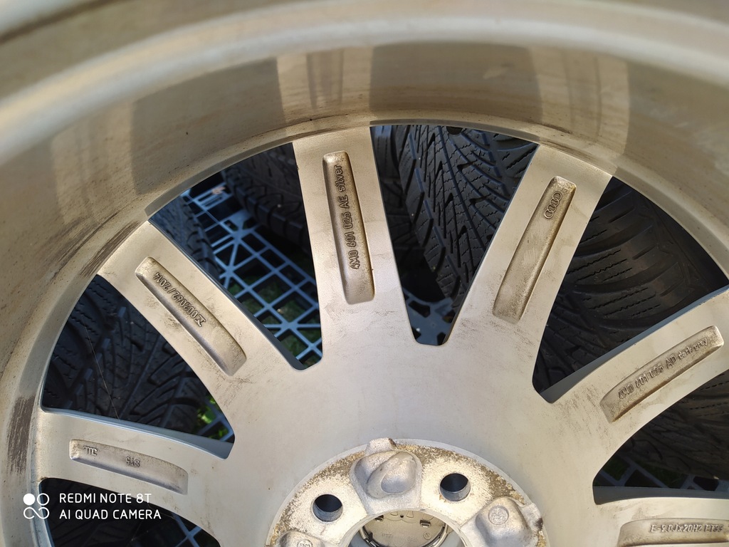 4x llantas  llanta de aluminio 9x20 5x112 et33 audi 4m0 601025ae